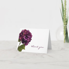 Hydrangea púrpura - floral gracias las notas