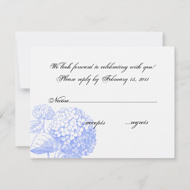 Hydrangea RSVP (Anverso)