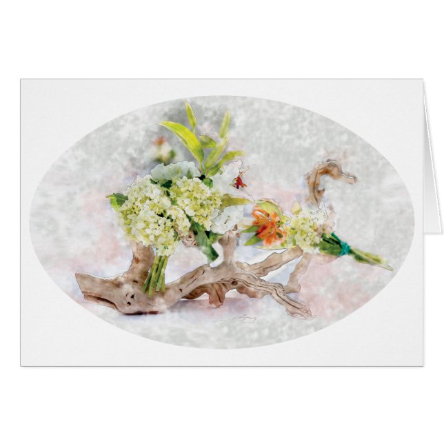 Hydrangeas Bella Watercolor Design Por Ana Berger (Anverso (Horizontal))