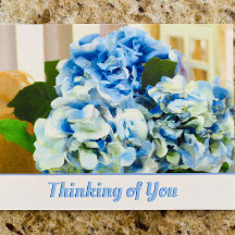 Hydrangeas Blue | Pensar en tu postal