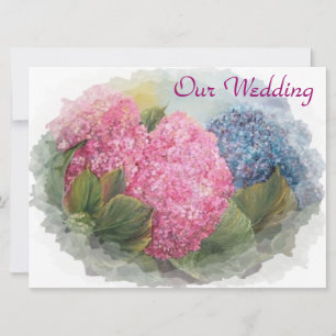 HYDRANGEAS FRAME - invitación a la boda