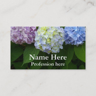 Hydrangeas - tarjeta de visita