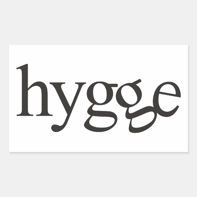 Hygge Black and White Pegatina (Anverso)