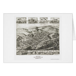 Hyndman, mapa panorámico del PA - 1906