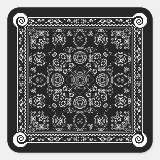Hypno Hanky Spiral Bandana, adhesivo de pañuelo (Anverso)