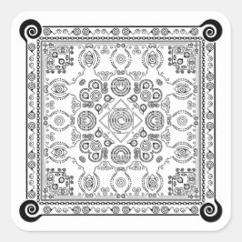 Hypno Hanky Spiral Bandana, adhesivo de pañuelo