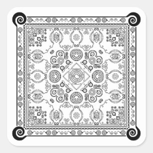Hypno Hanky Spiral Bandana, adhesivo de pañuelo