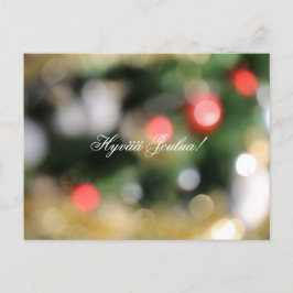 "Hyvää Joulua" Navidades finlandeses postal