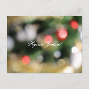 "Hyvää Joulua" Navidades finlandeses postal