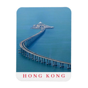 HZMB de Hong Kong ver imán de refrigerador