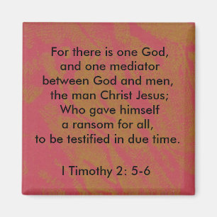 I 2:5 de Timothy - 6 un imán de dios
