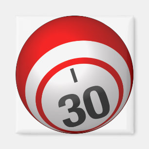I 30 imán de bolas de bingo