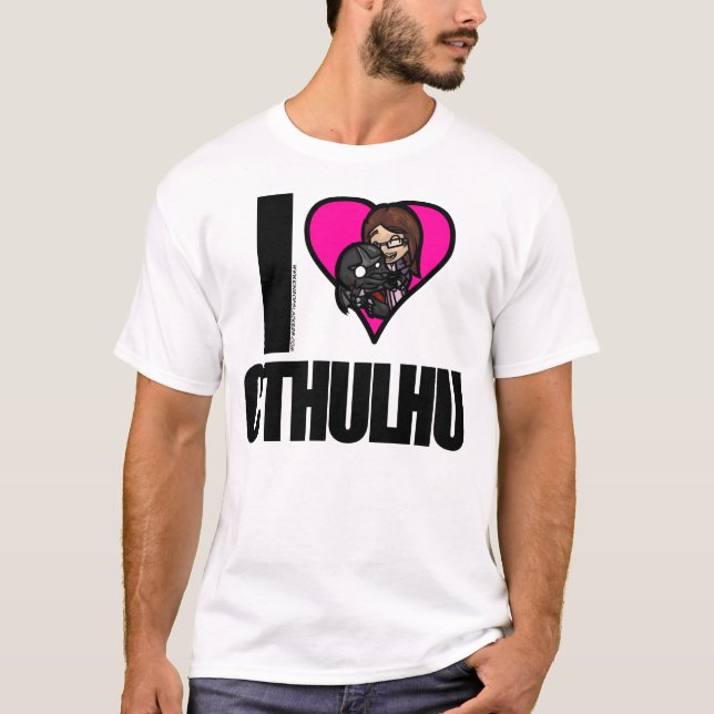 I <3 Cthulhu - camiseta de las señoras (Anverso)