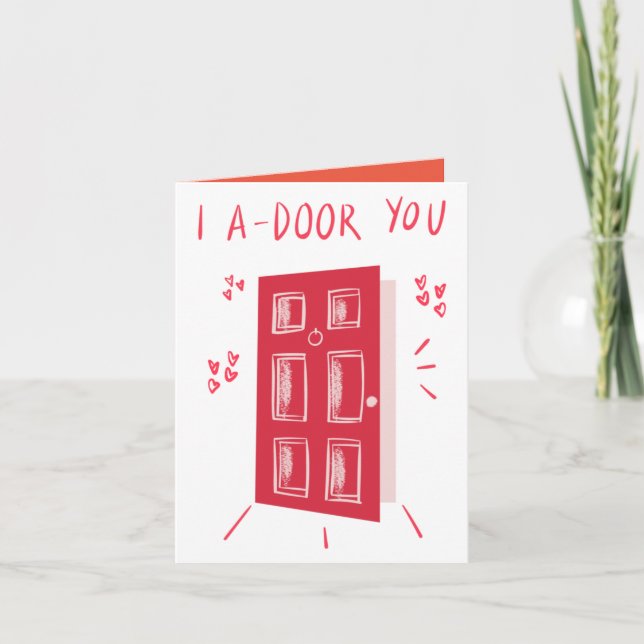 I a-DOOR Pun Tarjeta de felicitación (Anverso)