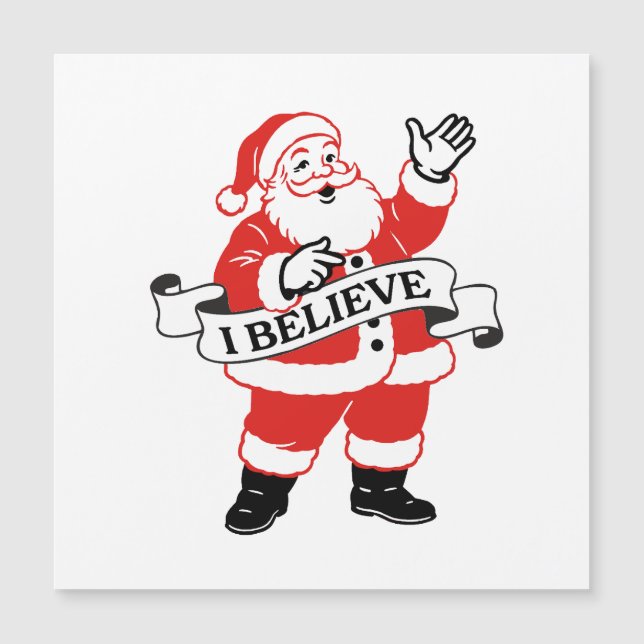 I Believe in Santa - Vintage Art (Anverso)