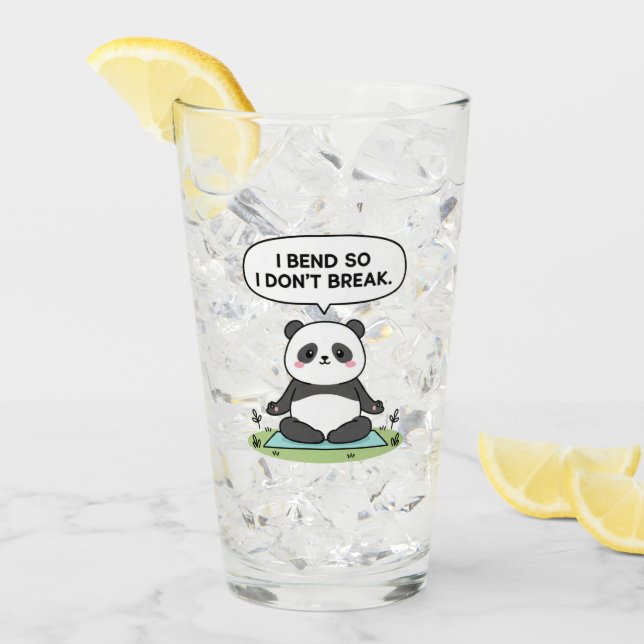 “I Bend So I Don’t Break” panda design (Anverso (hielo))