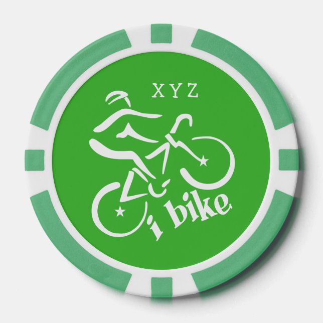 i Bicicleta personalizado fichas de póker (Anverso)