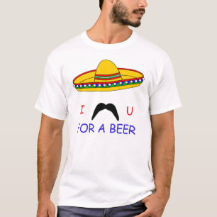 I bigote usted para una camiseta de Cinco de Mayo