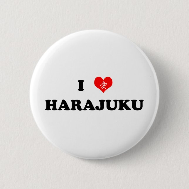 I botón de Harajuku del corazón (Anverso)
