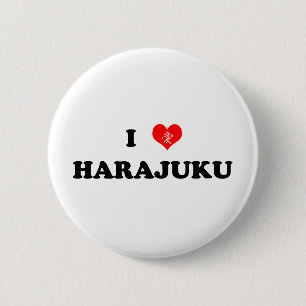 I botón de Harajuku del corazón