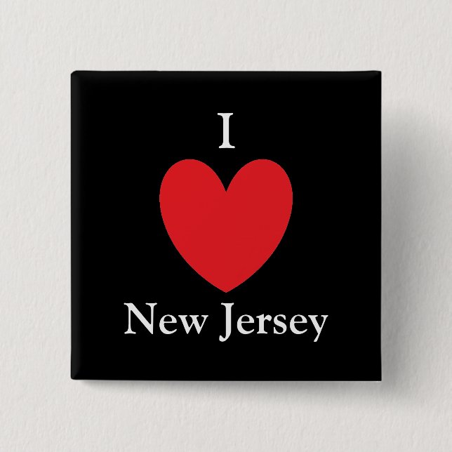 I botón de New Jersey del corazón (Anverso)
