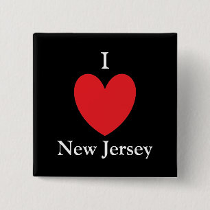 I botón de New Jersey del corazón