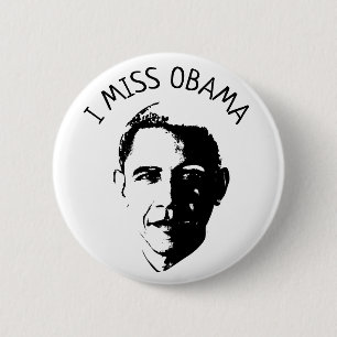 I botón de Srta. Barack Obama