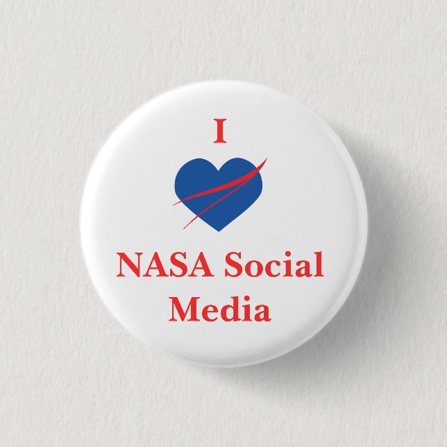 I botón social de los medios de la NASA del (Anverso)