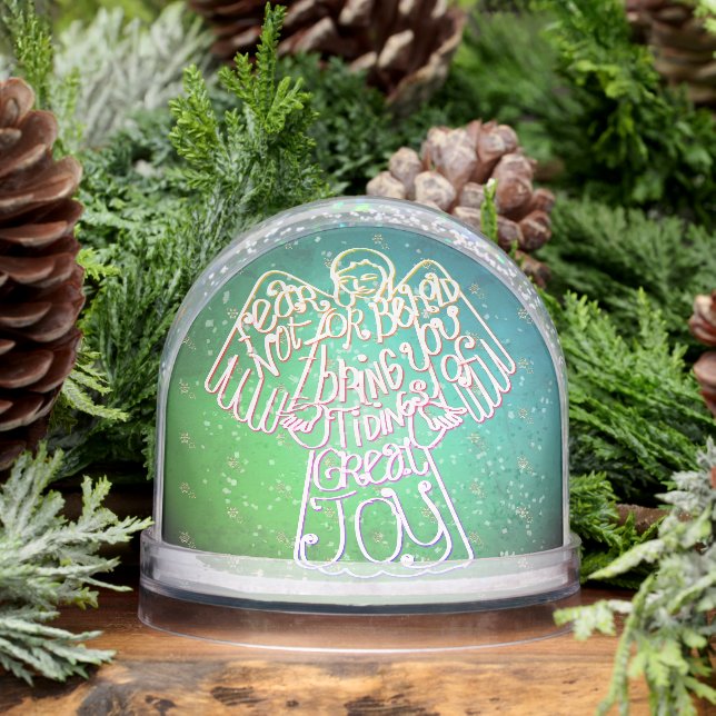 "I bring you tidings of great joy"Snow Globe (Invierno)