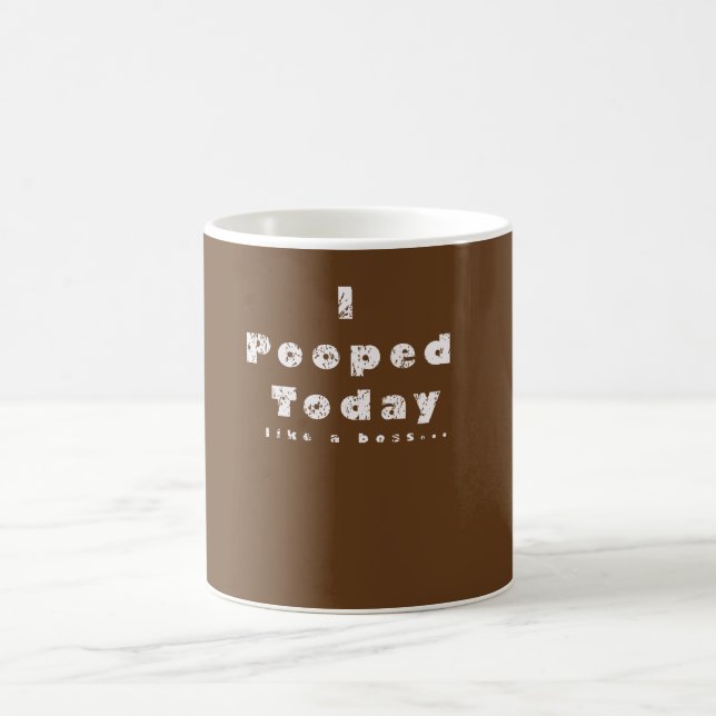 I café de la mirada de Pooped o taza hoy apenado (Centro)