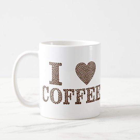 I café del corazón taza blanca clásica de 11 onzas