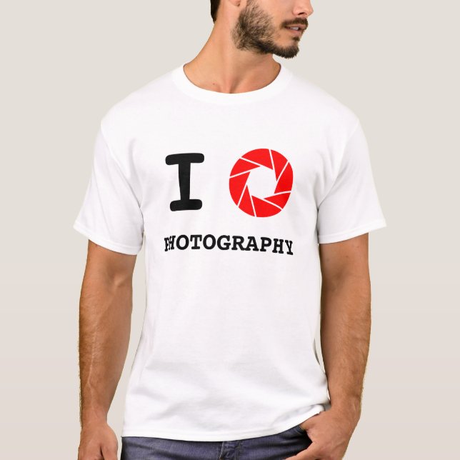 I camisa de la fotografía del corazón (Anverso)