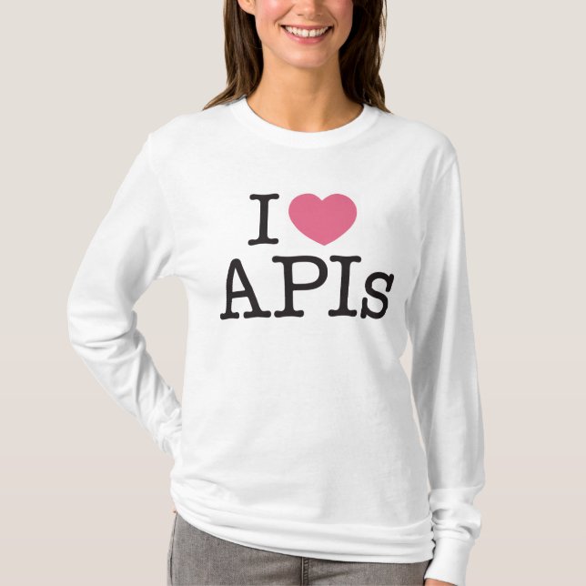 I camisa para mujer de la manga larga de los APIs (Anverso)