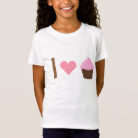 I camisa rosada de las magdalenas del corazón