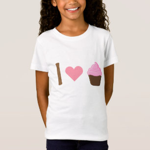 I camisa rosada de las magdalenas del corazón