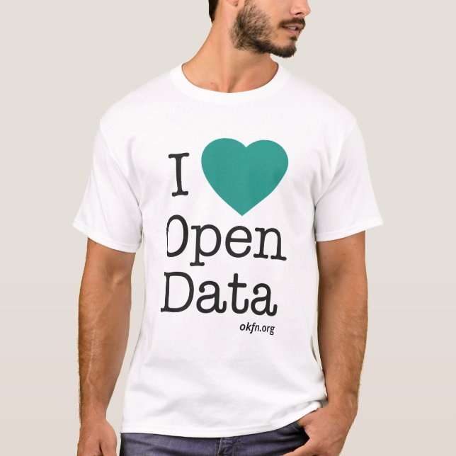 I camiseta abierta de los datos del corazón (Anverso)