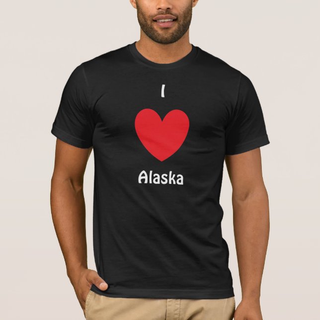 I camiseta de Alaska del corazón (Anverso)