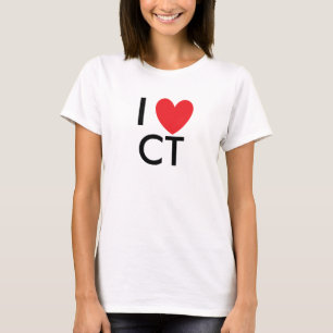 I camiseta de Connecticut del corazón