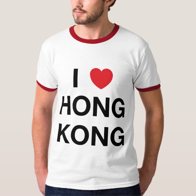 I camiseta de HONG KONG del CORAZÓN (Anverso)