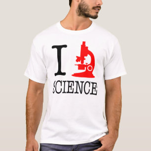 I camiseta de la luz de la ciencia del microscopio