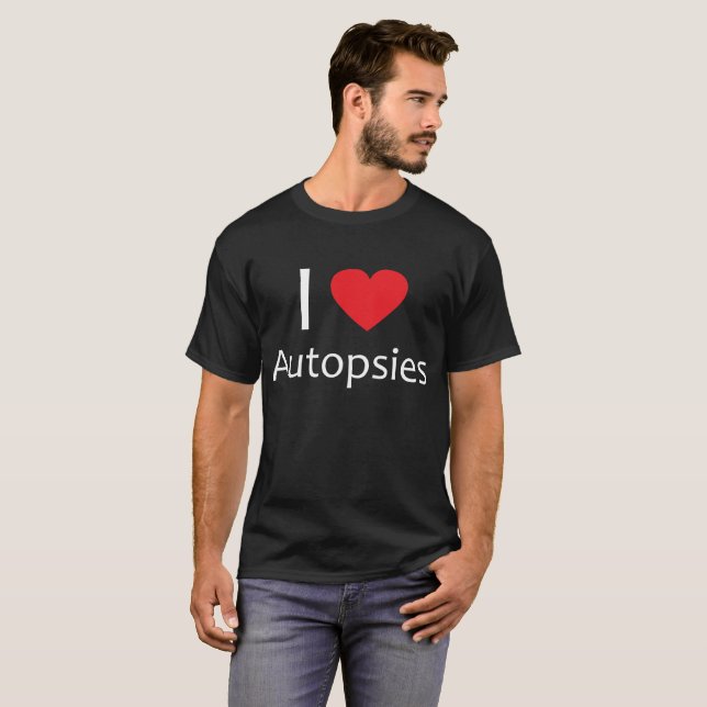 I camiseta de la medecina legal de las autopsias (Anverso completo)