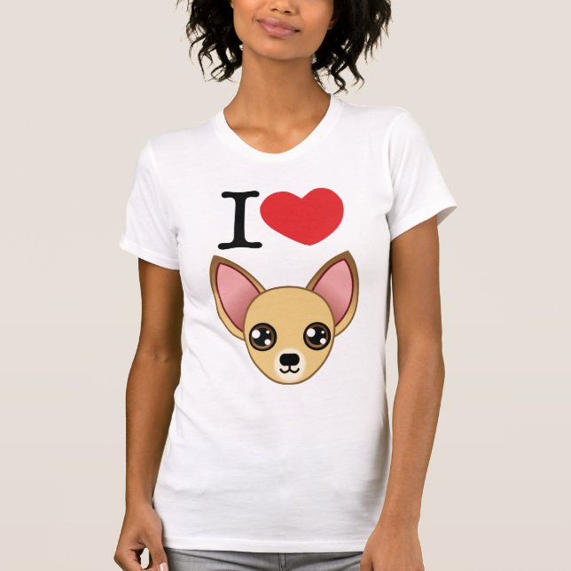 I camiseta de las chihuahuas del corazón (Anverso)