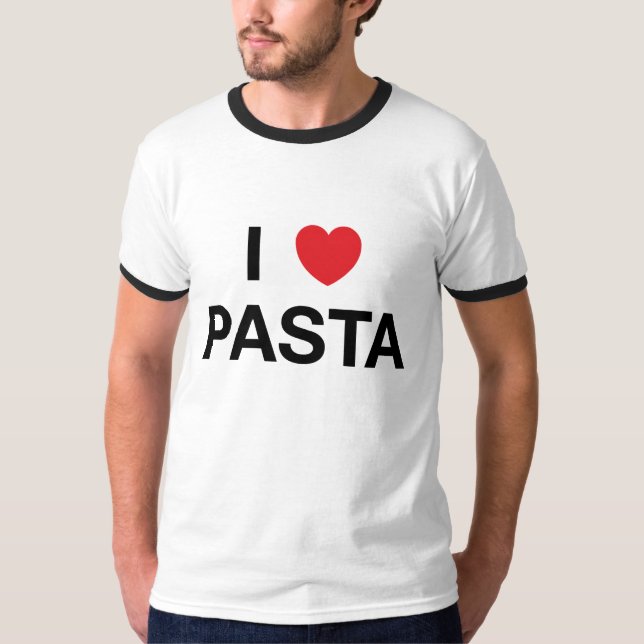 I camiseta de las PASTAS del CORAZÓN (Anverso)