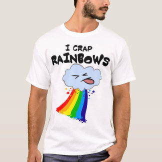 I camiseta de los arco iris de la mierda