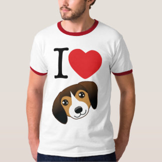 I camiseta de los beagles del corazón