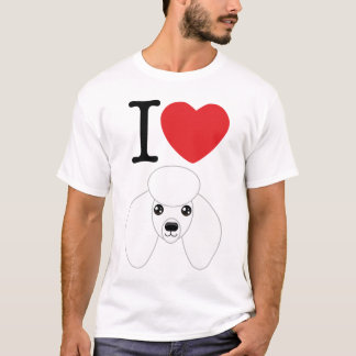 I camiseta de los caniches del corazón