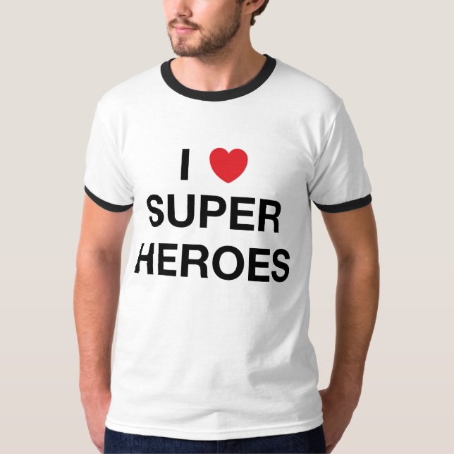 I camiseta de los SUPERHÉROES del CORAZÓN (Anverso)