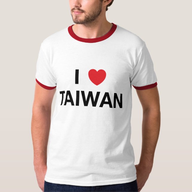 I camiseta de TAIWÁN del CORAZÓN (Anverso)