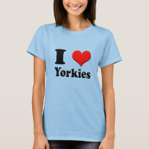 I camiseta de Yorkies del corazón