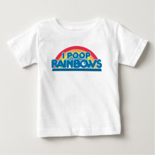 I camiseta del bebé de los arco iris del impulso